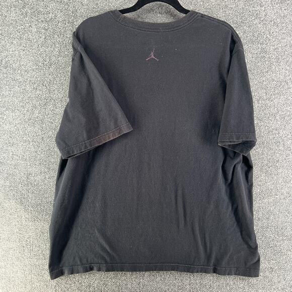 Jordan Shirt Mens XXL 2XL Black Air Swoosh T-shirt Crew Neck Retro - Picture 11 of 13